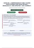NURS 663 &ndash; Comprehensive Family Nurse Practitioner &lpar;FNP&rpar; Rosh Review &vert; Modules 2&ndash;6 &vert; 250 Questions and Answers &vert; 2026 Updated &vert; 100&percnt; Correct  GRADE A&plus;