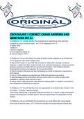 CDCR MAJOR 3 CORRECT EXAMS ANSWERS AND QUESTIONS SET A&period;pdf