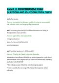 AMMO 112 COMPREHENSIVE EXAM&NewLine;QUESTIONS AND SOLUTIONS STUDY GUIDE
