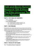2026&sol;2027 S-Tier Polit & Beck's Nursing Research 12th Edition Test Bank &vert; Elite QA &plus; Mentor Analysis
