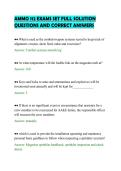 AMMO 112 EXAMS SET FULL SOLUTION&NewLine;QUESTIONS AND CORRECT ANSWERS
