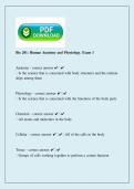 BIO 201 Human Anatomy & Physiology Exam 1 2026 &vert; Study Guide & Exam Review