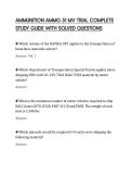 AMMUNITION AMMO 51 MV TRIAL COMPLETE&NewLine;STUDY GUIDE WITH SOLVED QUESTIONS