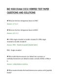 BIO 1050 EXAM 2 ECU VERIFIED TEST PAPER&NewLine;QUESTIONS AND SOLUTIONS&NewLine;