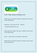 BIO 201 Human Anatomy & Physiology I Unit 3 2026 &vert; Study Guide & Exam Review