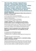 PRN 1032 Safety&comma; Mobility & Body Mechanics 2026&sol;2027 &vert; Nursing Safety&comma; Mobility & Body Mechanics Study Guide & Practice Questions &vert; Patient Safety&comma; Fall Prevention&comma; Safe Patient Handling&comma; Positioning&comma; Transfers&comma; Ambulation&comma; Assistive Devices&comma; Body Mechani