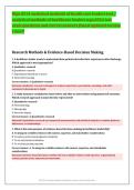 WGU D514 Analytical Methods of Healthcare Leaders 2026 &vert; 300 Practice Questions with Correct Answers & Rationales &vert; Latest Updated Version