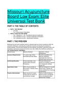 2026&sol;2027 Missouri Acupuncture Board Law Exam Test Bank &vert; NCCAOM Jurisprudence Prep &vert;  Q&A with Elite Rationales