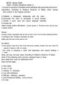 NR 326 Mental Health Exam 1 Practice Questions Week 1 2026 &vert; Nursing Review