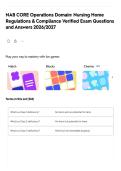 NAB CORE Operations Domain&colon; Nursing Home&NewLine;Regulations & Compliance Verified Exam Questions&NewLine;and Answers 2026&sol;2027
