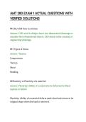 AMPP C3 HAZARDOUS MATERIALS SAFETY&NewLine;UPDATED ACTUAL QUESTIONS AND&NewLine;CORRECT ANSWERS COMPREHENSIVE&NewLine;STUDY GUIDE