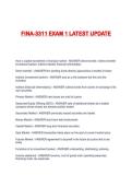 FINA-3311 EXAM 1 LATEST UPDATE