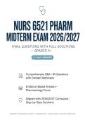 NURS 6501 Primary Care & Psychiatry Exam Study Guide 2026&sol;2027&colon; PHQ-9&comma; Pharmacology&comma; Preop & Anaphylaxis Protocols