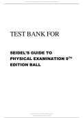 SEIDEL&rsquo;S GUIDE TO &NewLine;PHYSICAL EXAMINATION 9&NewLine;TH &NewLine;EDITION BALL