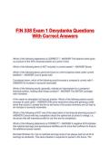 FIN 338 Exam 1 Devydanks Questions With Correct Answers