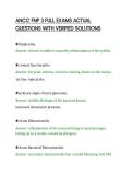 ANCC FNP 3 FULL EXAMS ACTUAL&NewLine;QUESTIONS WITH VERIFIED SOLUTION
