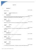 ENGL 216 Quiz 2 Liberty University answers complete solutions