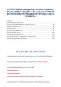 ANCC AGACNP Exam Testbank 2026&colon; Adult-Gerontology Acute Care NP Q&A Graded A&plus;&NewLine;&NewLine;
