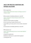 ANCC FNP PRACTICE QUESTIONS AND&NewLine;DETAILED SOLUTIONS
