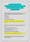 ULTIMATE MN DENTAL&NewLine;JURISPRUDENCE EXAM Questions And&NewLine;Correct Verified Answers&comma; 100&percnt;&NewLine;Guaranteed Pass