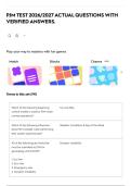 PJM TEST 2026&sol;2027 ACTUAL QUESTIONS WITH VERIFIED ANSWERS&period;