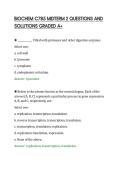 BIOCHEM C785 MIDTERM 2 QUESTIONS AND&NewLine;SOLUTIONS GRADED A&plus;