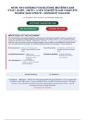 NFDN 1001 Nursing Foundations Midterm Exam Study Guide &vert; Units 1&ndash;6 Key Concepts and Complete Review &vert;2026 Update GRADE A&plus; - NorQuest College