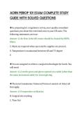 AORN PERIOP 101 EXAM COMPLETE STUDY&NewLine;GUIDE WITH SOLVED QUESTIONS