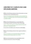 AORN PERIOP 101 F COMPLETE STUDY GUIDE&NewLine;WITH SOLVED QUESTIONS