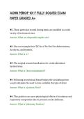 AORN PERIOP 101 F FULLY SOLVED EXAM&NewLine;PAPER GRADED A