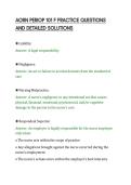 AORN PERIOP 101 F PRACTICE QUESTIONS&NewLine;AND DETAILED SOLUTIONS