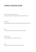 Sterile Process Exam Questions and Answers Sterile Processing Practice Test Study Guide