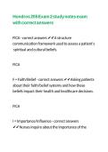 Hondros 205 Exam 2 study notes exam with correct answers