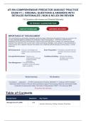 ATI RN Comprehensive Predictor 2026&sol;2027 Practice Exam V1 &vert; Original Questions & Answers with Detailed Rationales  & Why the Other Answers Are Wrong & References  &vert; NGN & NCLEX-RN Review