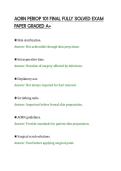 AORN PERIOP 101 FINAL FULLY SOLVED EXAM&NewLine;PAPER GRADED A&plus;