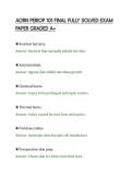 AORN PERIOP 101 FINAL FULLY SOLVED EXAM&NewLine;PAPER GRADED A&plus;