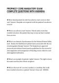 PROPHECY CORE MANDATORY EXAM&NewLine;COMPLETE QUESTIONS WITH ANSWERS