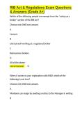 RIB Act & Regulations Exam Questions & Answers &lpar;Grade A&plus;&rpar;&period;docx&NewLine;&NewLine;