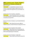 RIBO License Level 1 Exam Chapter 1 Questions & Answers &lpar;Grade A&plus;&rpar;&period;docx&NewLine;&NewLine;