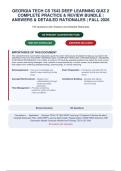 Georgia Tech CS 7643 Deep Learning Quiz 2 Complete Practice & Review Bundle &vert; Questions&comma; Answers & Detailed Rationales  & Why the Other Answers Are Wrong & References  &vert; Fall 2026