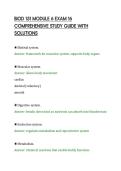 BIOD 151 MODULE 6 EXAM 16&NewLine;COMPREHENSIVE STUDY GUIDE WITH&NewLine;SOLUTIONS&NewLine;