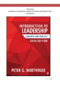 Introduction to Leadership&colon; Concepts and Practice 6th Edition &vert; Test Bank&comma; Questions & Answers 2026&sol;2027