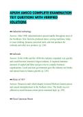 APUSH AMSCO COMPLETE EXAMINATION&NewLine;TEST QUESTIONS WITH VERIFIED&NewLine;SOLUTIONS&NewLine;