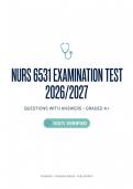 NURS 6531 Exam Test Bank&colon; Comprehensive Evidence-Based Questions & Answers &lpar;Graded A&plus;&rpar;