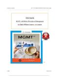 MGMT 12th Edition&colon; Principles of Management by Chuck Williams &vert; Test Bank&comma; Questions & Answers 2026&sol;2027