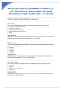 PTCB EXAM 2026&sol;2027 &vert; PHARMACY TECHNICIAN &vert; 100 VERIFIED Q&A &vert; NGN-ALIGNED &vert; DETAILED RATIONALES &vert; PASS GUARANTEED &ndash; A&plus; GRADED