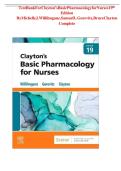 Test Bank For Clayton&rsquo;s Basic Pharmacology for Nurses 19th Edition ByMichelleJ&period;Willihnganz&comma;SamuelL&period;Gurevitz&comma;BruceClayton Complete