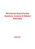 ISA Certified Arborist Exam &vert; Practice Questions & Answers PDF &vert; Complete Arboriculture Certification Exam Prep 2026&ndash;2027