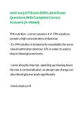 med-surg ATI Exam 2026 Latest Exam Questions With Complete Correct Answers &lpar;A&plus; Rated&rpar;