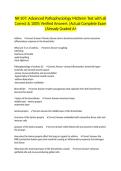 NR 507&colon; Advanced Pathophysiology Midterm Test with all Correct & 100&percnt; Verified Answers &vert;Actual Complete Exam &vert;Already Graded A&plus;